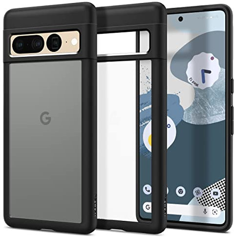 Spigen Ultra Hybrid Hülle Kompatibel mit Google Pixel 7 Pro -Schwarz