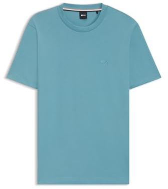BOSS Herren Thompson 01 T-Shirt aus Baumwoll-Jersey mit Logo-Detail