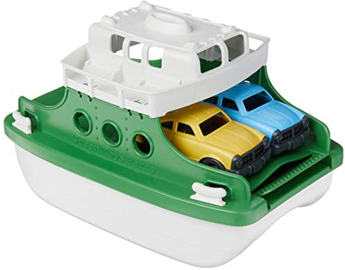 Ferry Boat Green/White w/Cars