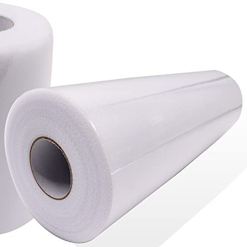 Leeyunbee Tüll Stoff Rolle 30 cm x 91 m, Tüll Rollspule Tüllstoff, Tüllband für DIY Basteln Geschenk Bogen Tutu Rock Hochzeit Weihnachten Geburtstag Party Dekoration und Tischdeko, Weiß