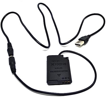 Raeisusp 5V2A USB Kabel + EN-EL23 Dummy Batterie EH-67A EP-67A DC Koppler für Nikon COOLPIX Kamera P600 P610 P900 S810C