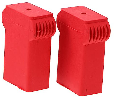 WOONEKY 2pcs Ladder Protector Non-Slip Caps Silicone Ladder End Caps Anti-Skid Bumpers for Wooden Wall Protection and Stability Enhancement