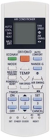 ALLIMITY Remplacer la Condizionatore Télécommande adaptée à Panasonic Air Conditioner AC A/C A75C3300 A75C4065 A75C2913 A75C3706 A75C3871 A75C3208 A75C3223 A75C3883 A75C3225 A75C3607 A75C3708 A75C3935
