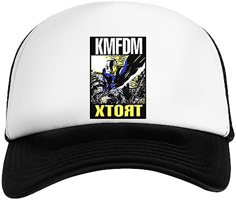 KMFDM Logo Weiß Schwarz Unisex Kinder Baseball Cap Kids White Black
