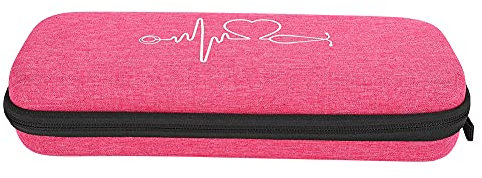 Ejoyous Custodia Rigida Portatile per Stetoscopio, per Studente Medico Infermiere, 7 Colori Rosa (GC-0360)