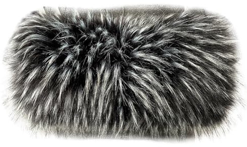 Damen Pulswärmer Kunstfell Fellstulpen Fell Manschette Handschuhe Faux Pelz Armstulpen Flauschiger Handwärmer Handmuffen Armwärmer Für Frauen Winter Alltag Mode Party Festival Schwarz und weiß