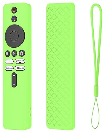 LYEAA Fernbedienung Hülle Silikon Fernbedienung Abdeckung Protector mit Lanyard Anti-Rutsch for Xiaomi 4K TV MiBoX 2nd Gen (Glow Green)