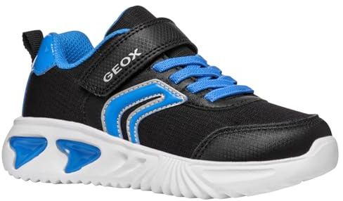 Geox Boys J Assister Boy C Sneaker, Black Sky A, 11 UK Child