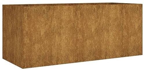 KOIECETA Hochbeet für Garten 200x80x80 cm Cortenstahl Balkon Terrasse Kräuterhochbeet zum Selber Bauen Gemüsebeet Pflanzkübel aus Metall