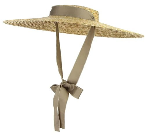 Sonnenhut Strohhut Hut Damen Hüte Große Hüte Für Frauen Strand Kappe Flaches Top Sonnenhut Strohhut Sommer Hut Für Frauen 17 Kaffee