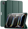Maledan Funda para iPad Pro 11 Pulgadas 2024 (M4 5ª Generación) con Soporte Lápiz, Flexible TPU Case Admite Carga Inalámbrica Apple Pencil Pro/USB-C, Reposo/Despertar Automático, Verde Pino