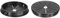 sourcing map 2Pcs Cable Grommets, Snap Bushing Grommet for Holes with 2.76(70mm) Mounting, Round Nylon Snap in Cable Desk Grommet for Cables and Cords Management, Black