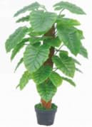 Lacers SMARAGDLINE künstliche Taro Pflanze-Wasserbrot im Topf 90cm, realistische Optik, Dekoration für Wohnzimmer, Balkon und Büroräume - pflegeleicht, langanhaltend ohne spezielle Pflege