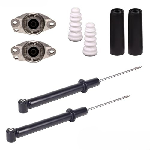 2 Gas Stoßdämpfer + Domlager hinten für Polo 9N Ibiza 3 Fabia