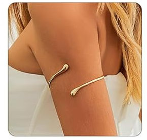 AstraGlam Armreif: Mehrlagiges Armarmband für Frauen, verstellbar, Oberarmreif, Schmuck im griechischen Göttinnen-Stil（Silver）