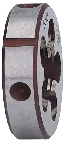 Ouitble G3/8 Schneideisen G3/8 Gewindereparatur-Schneideisen aus legiertem Stahl, zylindrisches Rohrgewindewerkzeug mit 5 Spanlöchern, Rohrgewindeschneider für Präzisionsgewindeanwendungen