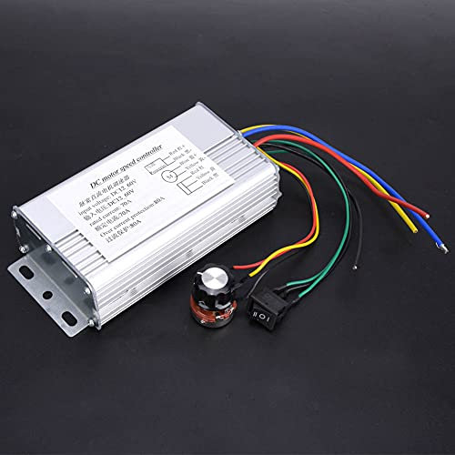 Drehzahlregler für Gleichstrommotoren, PWM 70 A 12 V, 60 V Umkehrbare Drehung, Hohe Effizienz mit Potentiometer-Steuermodus, Kleine Heizung, Hohes Kraftmoment, Unterstützung der
