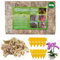 HIULLEN Sphagnum Moos für Pflanzen, 500g Komprimiert Sphagnummoos für Orchideen, Ernährung Organisches Torfmoos für Blumenerde Zimmerpflanzen, Lebendes Torfmoos Peat Moss mit Gelbsticker Trauermücken