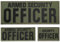 Bluyellow Bewaffneter Sicherheitsbeamter Aufnäher-Set, bestickt, bewaffneter Sicherheitsaufnäher für Weste, Jacke, Uniform, Hut, passend für Sicherheitsweste für Sicherheitswächter,