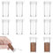 JJUNW 10 mini saleros y pimenteros, 6 g, pequeños para viajes, plástico transparente, con tapa, salero para camping, especias