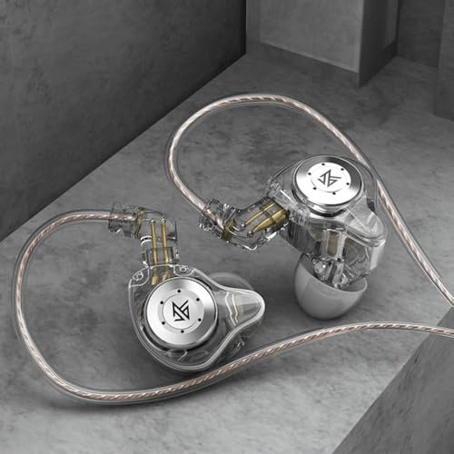 DAZZLEEX Para auriculares deportivos KZ EDX Pro diseñados para proporcionar un sonido excepcional utilizando una conexión por cable estándar de 3 5 mm, ideal durante actividades físicas (micrófono