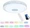XMTECH 48W RGB LED Deckenleuchte Deckenlampe Dimmbar Sternenhimmel-Effekt, mit Bluetooth Lautsprecher, mit Fernbedienung/APP-Steuerung, Musik Hintergrundbeleuchtung Farbwechsel für Wohnzimmer