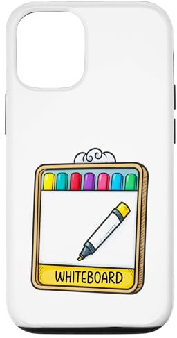 Set di pennarelli colorati per lavagna bianca Custodia per iPhone 12/12 Pro