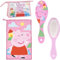 Kulturbeutel für Reisen, Zubehör Peppa Wutz mit Kamm, Handtuch und Tasche Peppa Wutz – Kulturbeutel Peppa Wutz für Reisen oder Schule, Rosa, Transparente Kosmetiktasche mit Reißverschluss