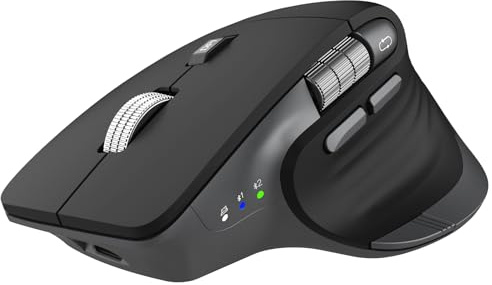 CITLLA Wireless Mouse with Thumb Wheel,Dual Bluetooth & 2.4GHz | Multi-Device,Rechargeable Mouse,Flying Scroll,4800DPI Adjustable,Ergonomic,Silent Click for Windows/Mac OS