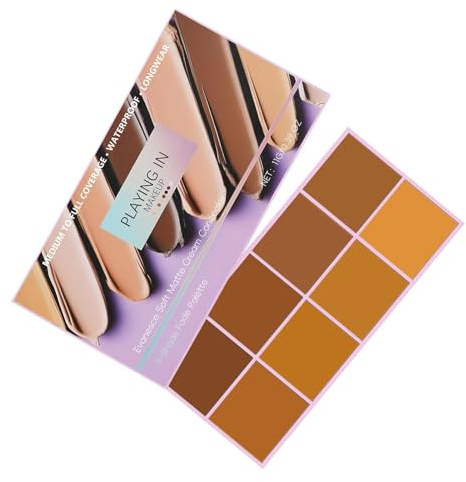 Cream Concealer Palette - 8 Color Full Coverage Waterproof | Face Concealer Cream Makeup Kit for Women, Girls, Beginners, All Skin Types, Daily Use, Travel, Dating, Professional Contour & Corrector