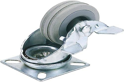 Draper 65479 100 mm-Diameter Rubber Castor Plate Fixing