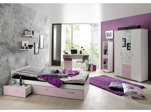 storado.de Jugendzimmer Steffi Weiss Flieder 5 TLG. EAN 4260498522767