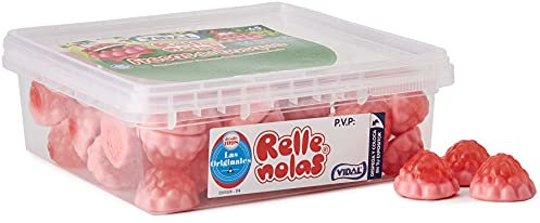 Vidal - Fresas del Bosque Rellenas - Caramelo de Goma, 65 Unidades