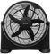 SOGO Ventilador de Suelo Industrial 20” 125W, 3 Velocidades, 5 Cuchillas, Motor Potente, Inclinación Ajustable, Negro - Alto Rendimiento para Taller, Oficina y Hogar
