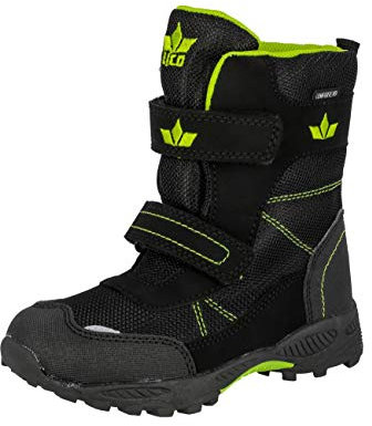 Lico Halifax V, Stivali da Neve, Nero (Schwarz/Lemongruen), 28 EU