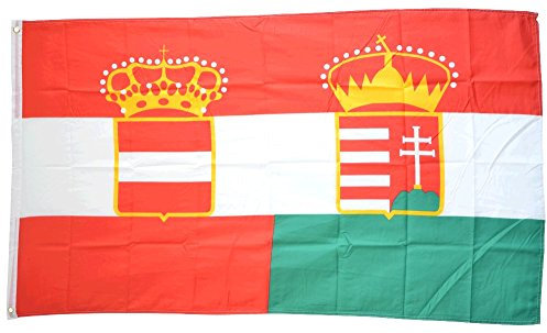 Digni Drapeau Autriche-Hongrie Pavillon Marchand 1867-1918 - 90 x 150 cm Sticker Gratuit