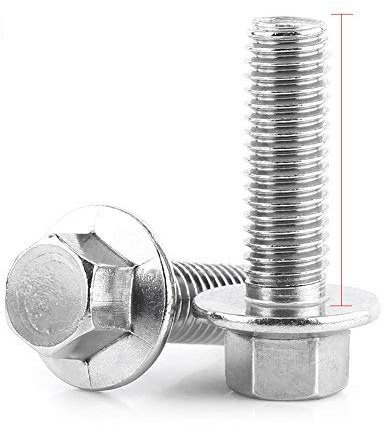 Akozon Esagonale Flangia Bullone,10pz M8 Acciaio Inossidabile SS304 Viti Flangiate con Esagono Incassato Viti a Testa Cilindrica (M8*25)