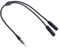 Universal Dual Female DIN Antenna Splitter Cable by Keple | Vehicle Aerial Double Female to Male DIN Plug (Motorola Connector) Car Radio Y Shape Adaptor Lead | FM AM Car Stereo Diversity Converter