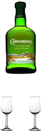 Connemara Peated Single Malt 0,7 Liter + Nosing Gläser Kelchglas Bugatti mit Eichstrich 2cl und 4cl 1 Stück + Nosing Gläser Kelchglas Bugatti mit Eichstrich 2cl und 4cl 1 Stück