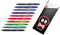 Pilot Tintenroller FRIXION Ball CLICKER 07, radierbar (10 Farben + Box)
