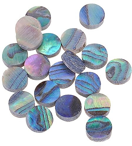 Musiclily Pro 6mm Naturale Paua Abalone Shell Intarsi per Chitarra Tastiera Segnatasti Inlay Dots (Set di 20)