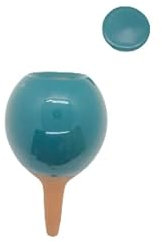 Ollas Lutton Mini Olla Terre Cuite à Planter 25cl | Arrosage Automatique et Ecologique pour Plante d'Intérieur et d'Extérieur | Système d'Irrigation Naturel | Autonomie 2 Jours | OYA Bleu Canard