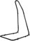 Multigot Adjustable Hammock Holder, Metal Egg Chair Curved Stand, Indoors & Outdoors Hanging Seat Base for Hang Chairs, Swings and Loungers