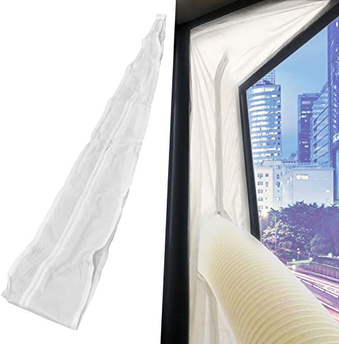 EVTSCAN Portable Mobile Air Conditioner Window Seal Kit Soft Sealing Baffle Window Sealing Cloth for Energy Efficiency Dust Rain Protection (4m)