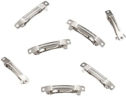 Craftdady 20 Stück Eisen-Haarspangen, blanko, französische Haarspangen, 39 mm lang, Platin, für DIY-Haar-Accessoires, zur Schmuckherstellung