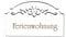 DEKO-LANDO Ferienwohnung Türschild Schild Holz graviert Ornamente selbstklebend Vintage Fewo Türdeko 15,5 x 9,5 0,5 cm, Weiß