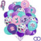 Meerjungfrau Luftballon Set,38 Stück Meerjungfrauen Ballons,Mermaid Ballons Mädchen Kinder Geburtstag,lila blaugrüner Meerjungfrauen-Ballon,Perfekt für Mädchen Geburtstagsfeier Party