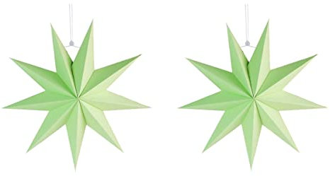 2 Stück Papiersternlaterne Weihnachten Stern Lampe Papier Stern Lampenschirm Papier Laterne Stern Lampenschirm Abdeckungen Weihnachten