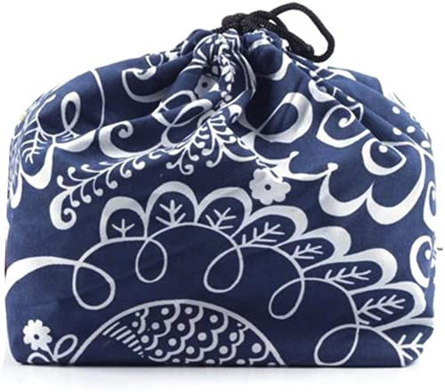 Générique Sac à bento Traditionnel Japonais Sac à Cordon Japonais pour Sac à Lunch en Tissu Bento Box