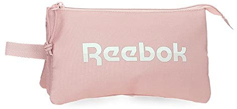 Reebok Glen Estuche Triple Rosa 22x12x5 cms Poliéster
